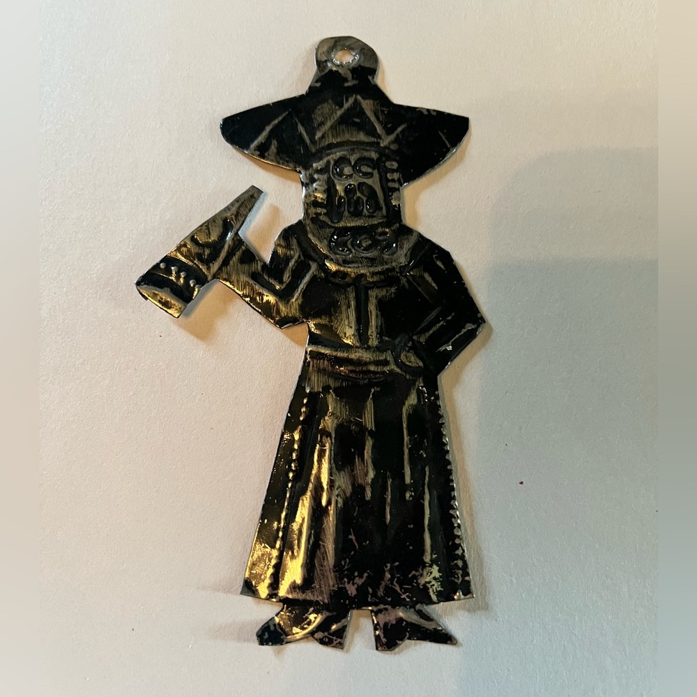 Hand painted Mexican tin art